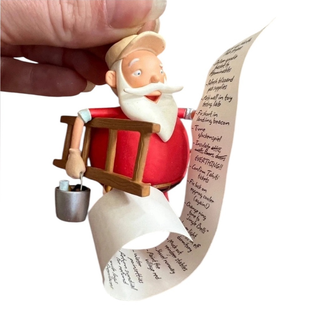 Hallmark 2008 Keepsake Honey-Do List Santa Christmas Ornament